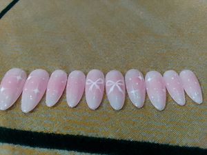 Pink Coquette Press On Nails