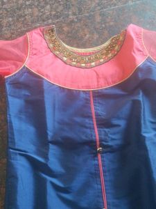 Stylish Blue &amp; Pink Kurti