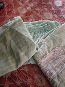 Sage Green Embroidered Suit Set