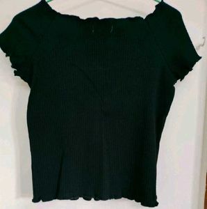 Black Korean Ribbed Y2K coquette Tank Top