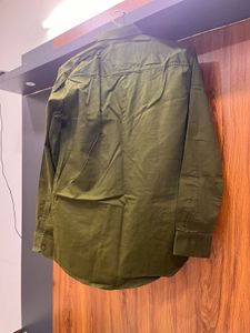 Olive Green Cotton Shirt