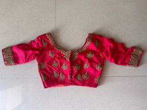 Embroidery And Diamond Work Bride Lehnga