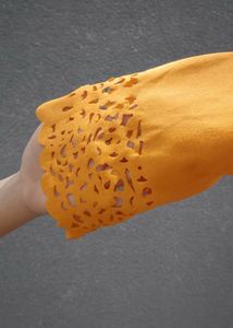 Mustard Top with Cutout Details