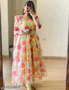 Floral Anarkali Kurta Set
