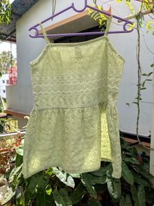 Cute Green Chickenkari Cami Top