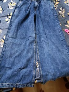 WIDE LEG DENIM JEANS