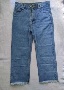 Blue Straight Jeans Women