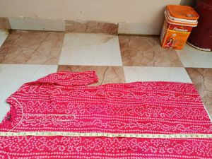 Red Printed Kurta