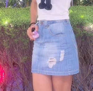 Denim Mini Skirt