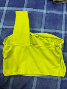 One Shoulder Crop Top