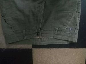 Olive Green Casual Pants