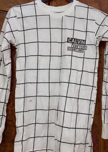 White Checkered Tshirt