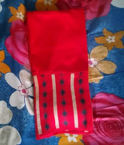 Red Floral Print Two-Piece Set Woollen