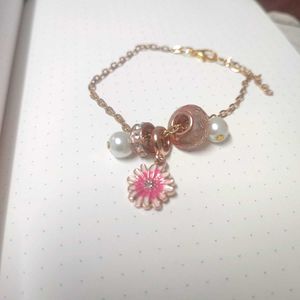 Floral Princess Charm Bracelet