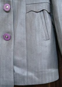 Leather Blazer Style Jacket