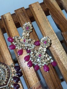 Colorful Fashion Earrings for ethnic wear set of 3