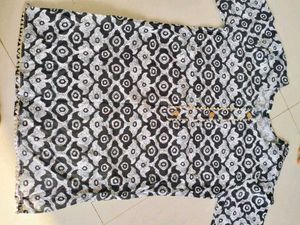 Printed Black &amp; White Kurta