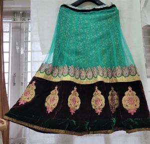 Multicolour Fishcut Stitched Lehenga Choli Set