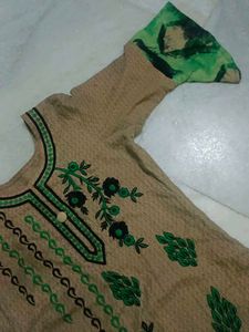 Embroidery Cotton Kurti