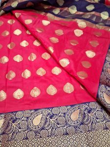 Beautiful Art Silk Saree Without Blouse