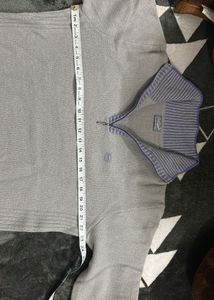 Crocodile Quater Zip Sweater