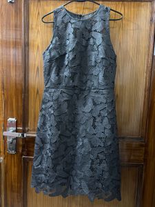 Gray Lace Dress