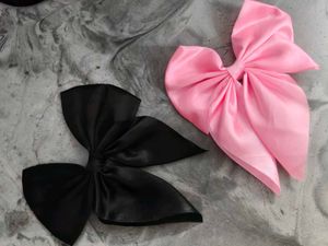 Satin Hair Bows - Set of 4