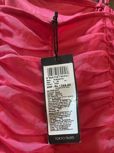Hot Pink Ruched Mini Dress
