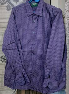 ColorPlus Purple Plaid Shirt XL