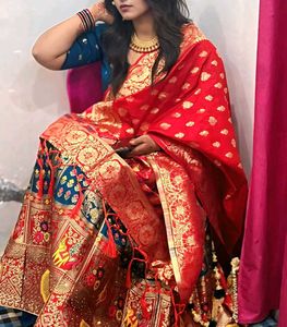 Red & Gold Rajasthani Lehenga