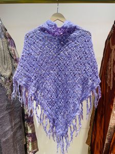 Boho Chic Crocheted Poncho