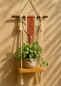 Macrame Wooden Shelf
