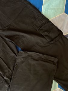 Adjustable Black Cargo Pants