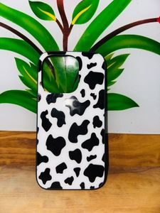 Cow Print iPhone Case For 13,14,15 Pro Glass Cover