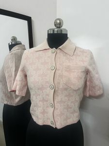 pink patterned Knit Top