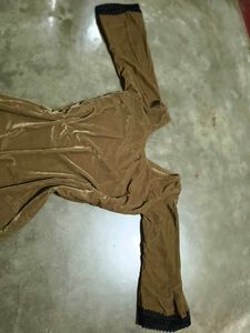 Velvet Brown Pakistani Kurta