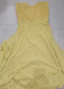 Yellow Embroidered Dress