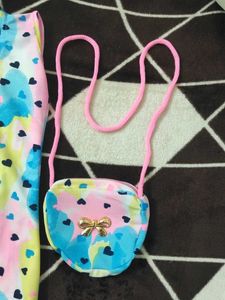 New Baby Girl Dress With Purse 👛