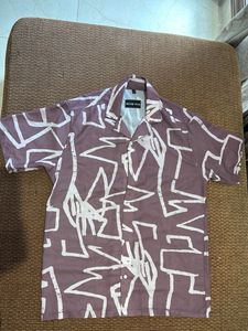 Roar Fox Abstract Print Shirt - Size S