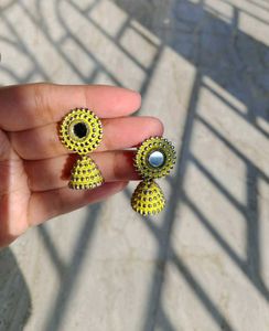 Light Yellow Jhumka