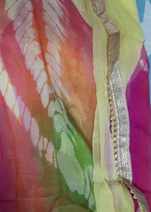 Pure Silk Bandhej Suit