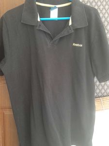 Reebok Black Polo Shirt
