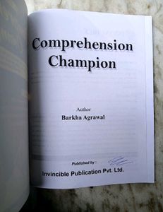 English Comprehension Champion Book