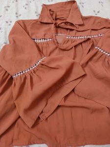Cute Tie-Neck Top