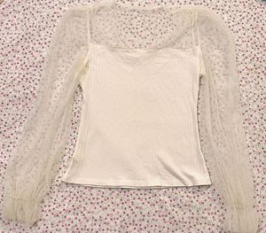 Sheer Sleeve Top