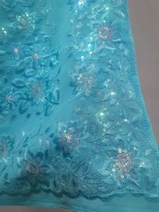 Price Drop ⬇️Micro Sequins Georgette Saree