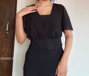 Shein Black Crop Top