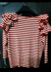 🥰H&amp;M Striped Ruffle Cardigan🥰