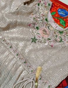 Heavy Sequined Embroidered Anarkali Dress