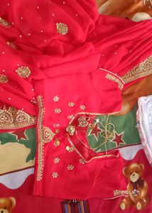 New Saree With Stich Blouse